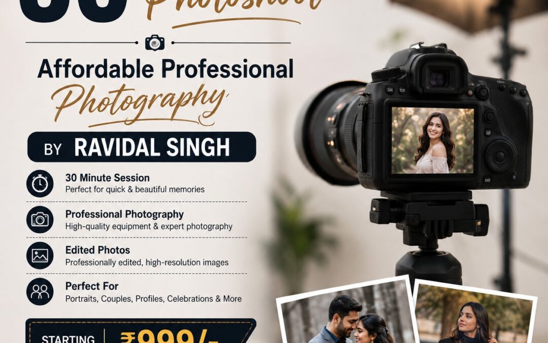 How Much to Charge for a 30 Minute Photoshoot?